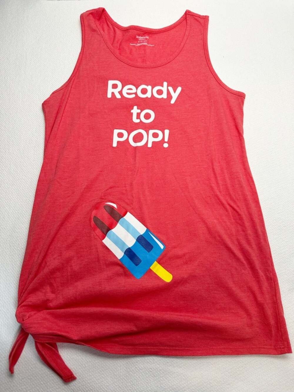 Motherhood Ready to Pop! Maternity Tank Top